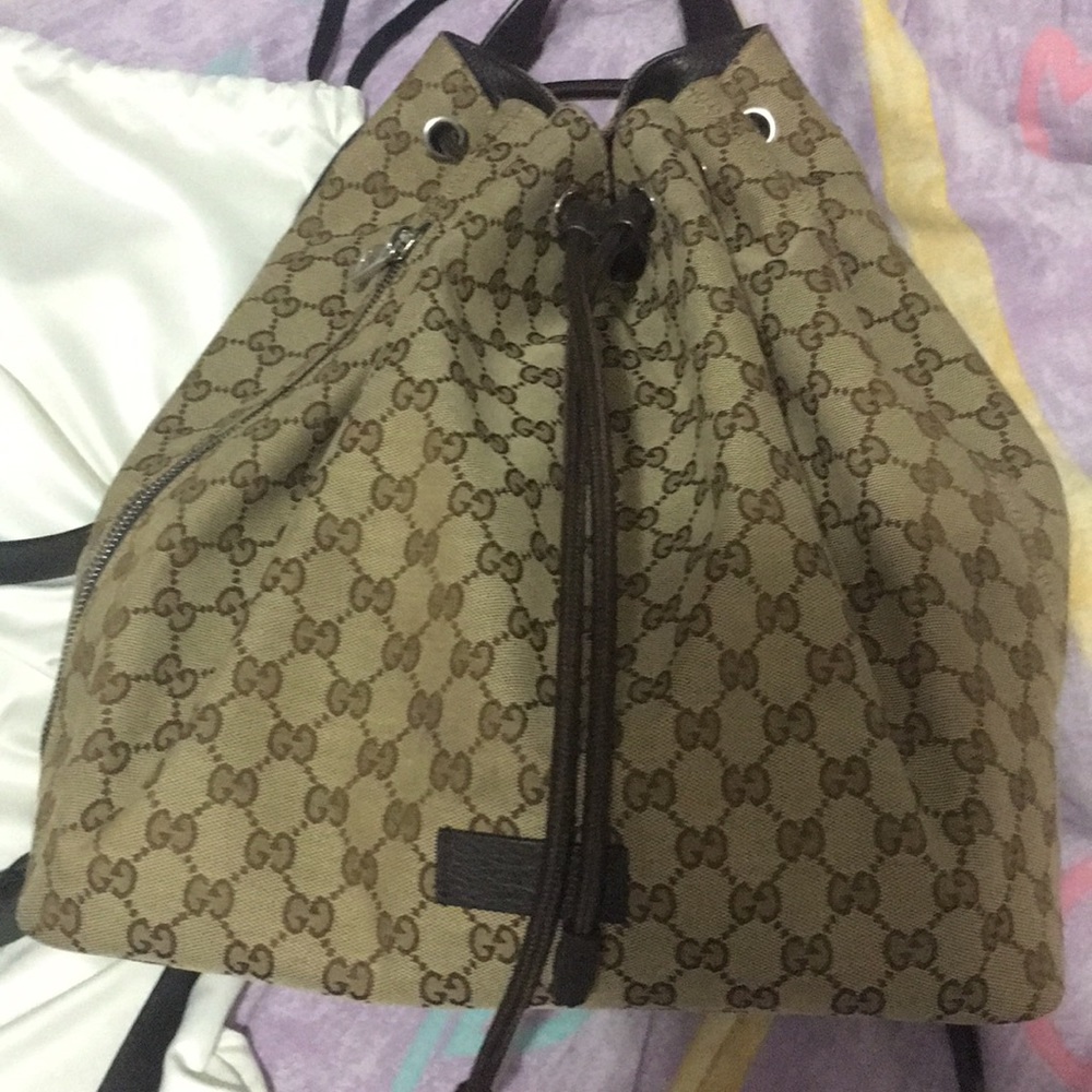 Gucci Authentic Drawstring BackPack